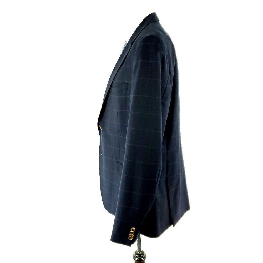 James Tattersall Wool Polyester 2 Button Suit Jac… - image 5